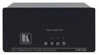 BALANCED STEREO AUDIO SWITCH, 4X1 VS-4X