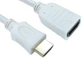 1M HS HDMI WITH ETHERNET M - F WHITE 99HDHS-401WHT