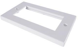 DOUBLE FACEPLATE, BLANK, WHITE 90-0105