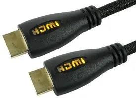 LEAD, 5M, YELLOW LED BRAIDED HDMI 99HD4-05YW