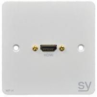 WALL INPUT PLATE, HDMI, 1-GANG SY-WP-H-BW