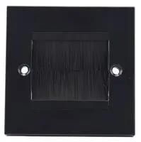 1 GANG BLACK BRUSH FACEPLATE PSG3273