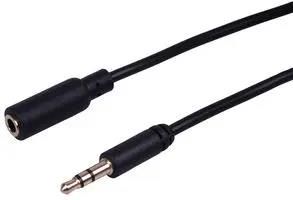 3.5MM STEREO PLUG TO SKT EXT 1.5M BLACK PSG08983