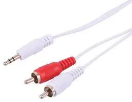3.5MM STEREO JACK TO 2X PHONO LEAD 2M PSG09080