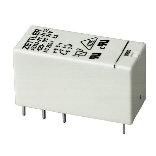 Relay 24VDC; 8A; DPDT; Zettler AZ742-2C-24D