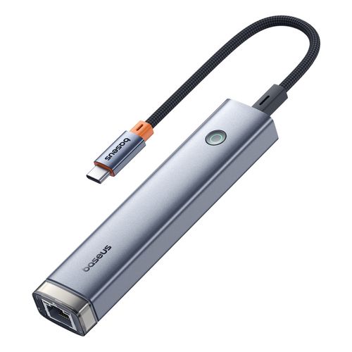 Док-станция/адаптер USB C plug - 4 типа разъемов (HDMI + 2x USB3.0 + RJ45 + USB-C) UltraJoy BASEUS B00052801811-03 6932172650919