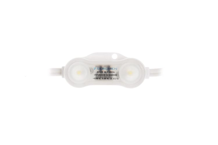 LED moodul, 12Vdc, 0.48W, punane, 630nm, 160°, IP68, SAMSUNG SMD, 01-001-038-05-04, BERGMEN B2U-V05-048R