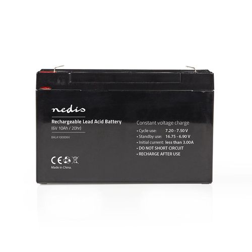 Battery | Lead-Acid | Rechargeable | 6 V | 10000 mAh BALA100006V 5412810284115