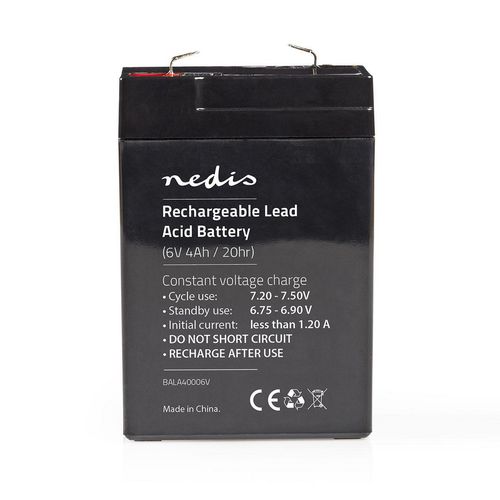 Battery | Lead-Acid | Rechargeable | 6 V | 4000 mAh BALA40006V 5412810284092