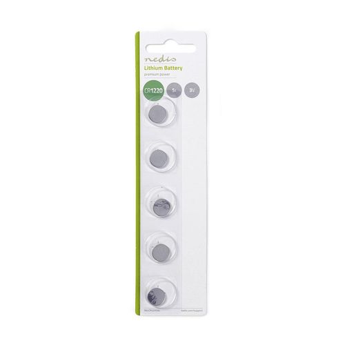 Lithium Button Cell Battery CR1220 | 3 V DC | 5-Pack BALCR12205BL 5412810266982