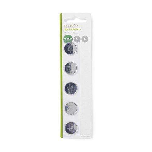 Lithium Button Cell Battery CR2016 | 3 V DC | 5-Pack BALCR20165BL 5412810266951