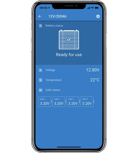 Литиевая батарея LiFePO4 12.8V 200Ah-a - Smart, Victron energy BAT512120610 8719076045526