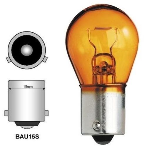 Lamp 12V 21W BAU15s yelow BA15s-12/21-G