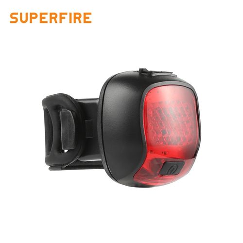 Bicycle tail light, RED, rechargable micro USB, 2.6W, 6h. , IP54 SUPERFIRE-BTL04 6974760352706