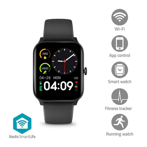 SmartLife Watch | 1.69 " | LCD | IP68 | Maximum operating time: 240 hrs | Android™ / IOS | Black BTSW30BK 5412810455096