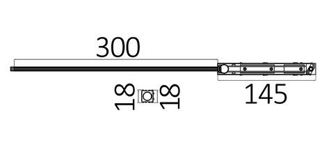 Magnetiline rajavalgusti toitepistik 30 cm juhtmega BY41-90031 5949097722929