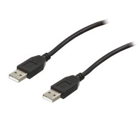 Juhe USB2.0 AM - USB AM pistik 1.8m must CABLE-140HS 4040849935930