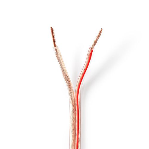 Speaker Cable | 2 x 2.50 mm² | Copper | 25.0 m | Round | PVC | Transparent | Reel CABR2500TR250 5412810312221