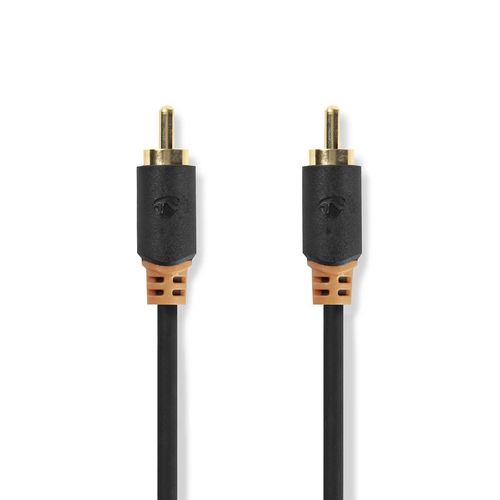 Digital Audio Cable | RCA Male | RCA Male | Gold Plated | 2.00 m | Round | PVC | Anthracite | Box CABW24170AT20 5412810265213