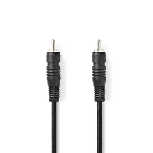 Digital Audio Cable | RCA Male | RCA Male | Nickel Plated | 2.00 m | Round | PVC | Black | Box CAGB24170BK20 5412810288335