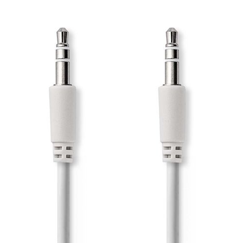 Stereo Audio Cable | 3.5 mm Male | 3.5 mm Male | Nickel Plated | 1.00 m | Round | White CAGP22010WT10 5412810280728