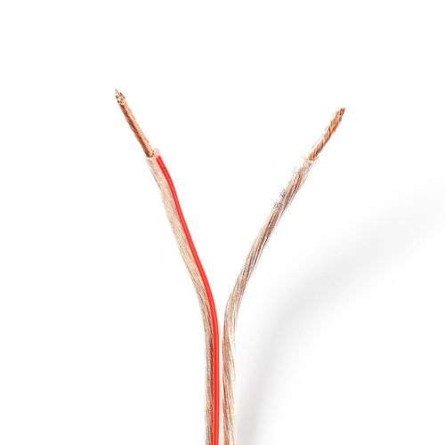 Speaker Cable | 2 x 1.50 mm² | CCA | 100.0 m | Round | PVC | Transparent | Wrap CAGW1500TR1000 5412810312580