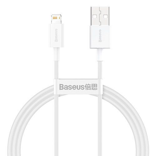 Кабель USB2.0 A штекер - IP Lightning штекер 1,0м белый Superior seeria BASEUS CALYS-A02 6953156205413