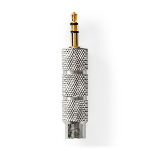 Stereo Audio Adapter | 3.5 mm Male | 6.35 mm Female | Gold Plated | Straight | Metal | Gold / Metal | 1 pcs | Cover Window Box CATB22935GD 5412810332915