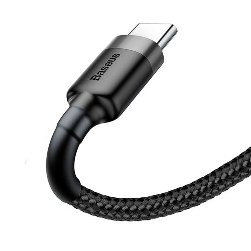 Кабель USB2.0 A штекер – USB C штекер 3,0 m QC3.0 серый+ чрный BASEUS CATKLF-UG1 6953156296343