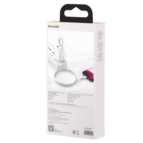 USB Type C kaabel - Lightning Fast Charging PD 20W 2 m valge CATLGD-A02 6953156231955