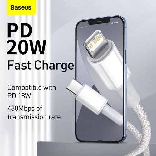 USB Type C kaabel - Lightning Fast Charging PD 20W 2 m valge CATLGD-A02 6953156231955