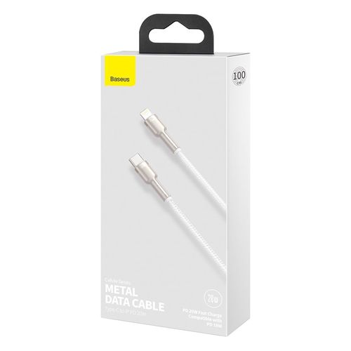 Baseus kaabel USB C-pistik IP-Lightning PD 18W 1m (valge) CATLJK-A02 6953156202078