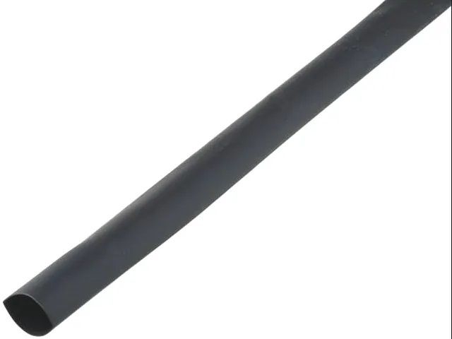 Термоусадочная гильза, клееная, 4,8/1,6 мм, черная, 1 м CB-DWT4.8-3X/1M-BK