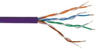 CABLE CATEGORY 5E LSOH 305M VIOLET PELB0003