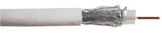 RG6U COAXIAL CABLE WHITE AL BRAID 100M RG6UALWHT