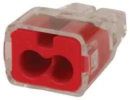 PUSH IN CONNECTORS, 2P, RED, 40PK 30-1032-40