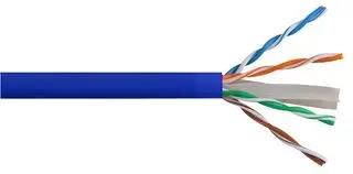 UNSHLD NTWRK CABLE, 4PAIR, 23AWG, 100M CAT6 BLUE 100M
