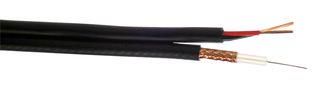 CABLE, COAX CABNEX RG59U+2 CORE 100M BLK 510026-BLK-100