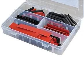 NORMAL WALL HEATSHRINK KIT, 2:1, RED/BLK HSKITBLKRED