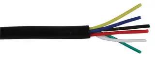 ALARM CABLE 6C PE BLACK, OUTDOOR 100M 6CALMPE100M