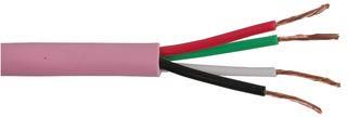 CABLE LOUDSPEAKER 4 X 0.75MM PINK 50M 4CSPKCBL0.75PK50M