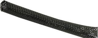 EXPANDABLE BRAIDED SLEEVING BLK 25M PET30 25M BLACK