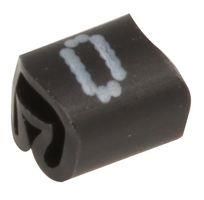 CABLE MARKER, NO.0 BLACK BAG100, PK100 PTV3 0 BLACK 100/BAG