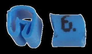 CABLE MARKER, NO.6 BLUE BAG100, PK100 PTV3 6 BLUE 100/BAG
