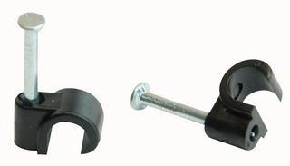 CABLE CLIP, POLYETHYLENE, 7MM, BLACK NC-0607 BLACK