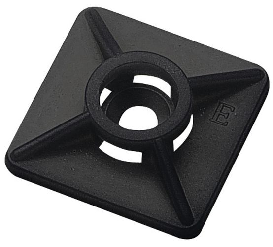 Kaablisideme liimankur 19x19mm 80N, must (100 pcs) CBH-19/19B 4008190883027