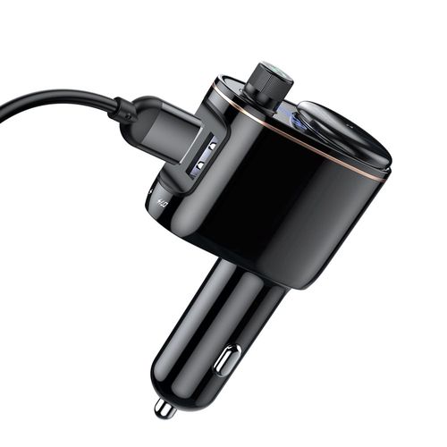 Bluetooth FM Modulator Car Charger 12-24V 2xUSB 3.4A with Cigarette Lighter Port CCALL-RH01 6953156276413