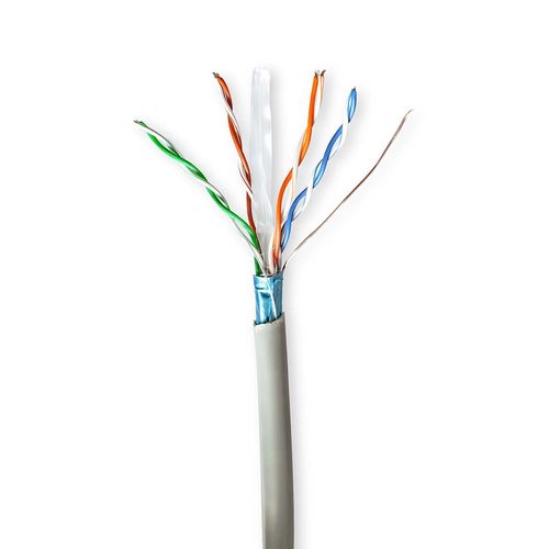Network Cable Roll | CAT6 | Stranded | F/UTP | CCA | 100.0 m | Indoor | Round | PVC | Grey | Pull Box CCBG8522GY100 5412810401925