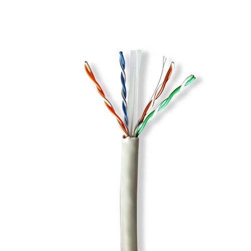 Network Cable Roll | CAT6 | Solid | U/UTP | Bare Copper | 305.0 m | Indoor | Round | LSZH | Grey | Pull Box CCBG8525GY305S 5412810403639