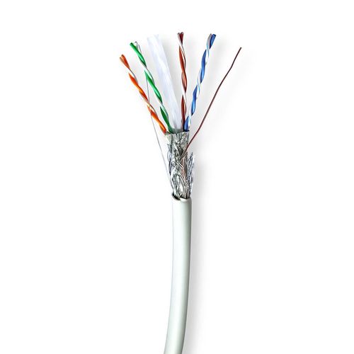 Network Cable Roll | CAT6 | Solid | S/FTP | Bare Copper | 305.0 m | Indoor | Round | LSZH | Grey | Pull Box CCBG8528GY305S 5412810403721